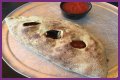 How big is a mellow mushroom calzone?