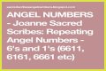 
Repeating Angel Numbers - 6's and 1's  (6611, 6161, 6661 etc)
